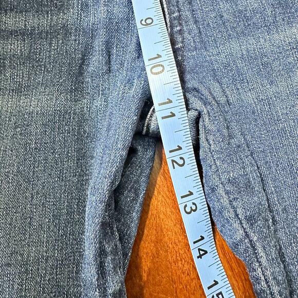 Veronica Beard Kate Tuxedo Stripe Skinny Jeans Bright Blue Women 26 - Picture 9 of 10